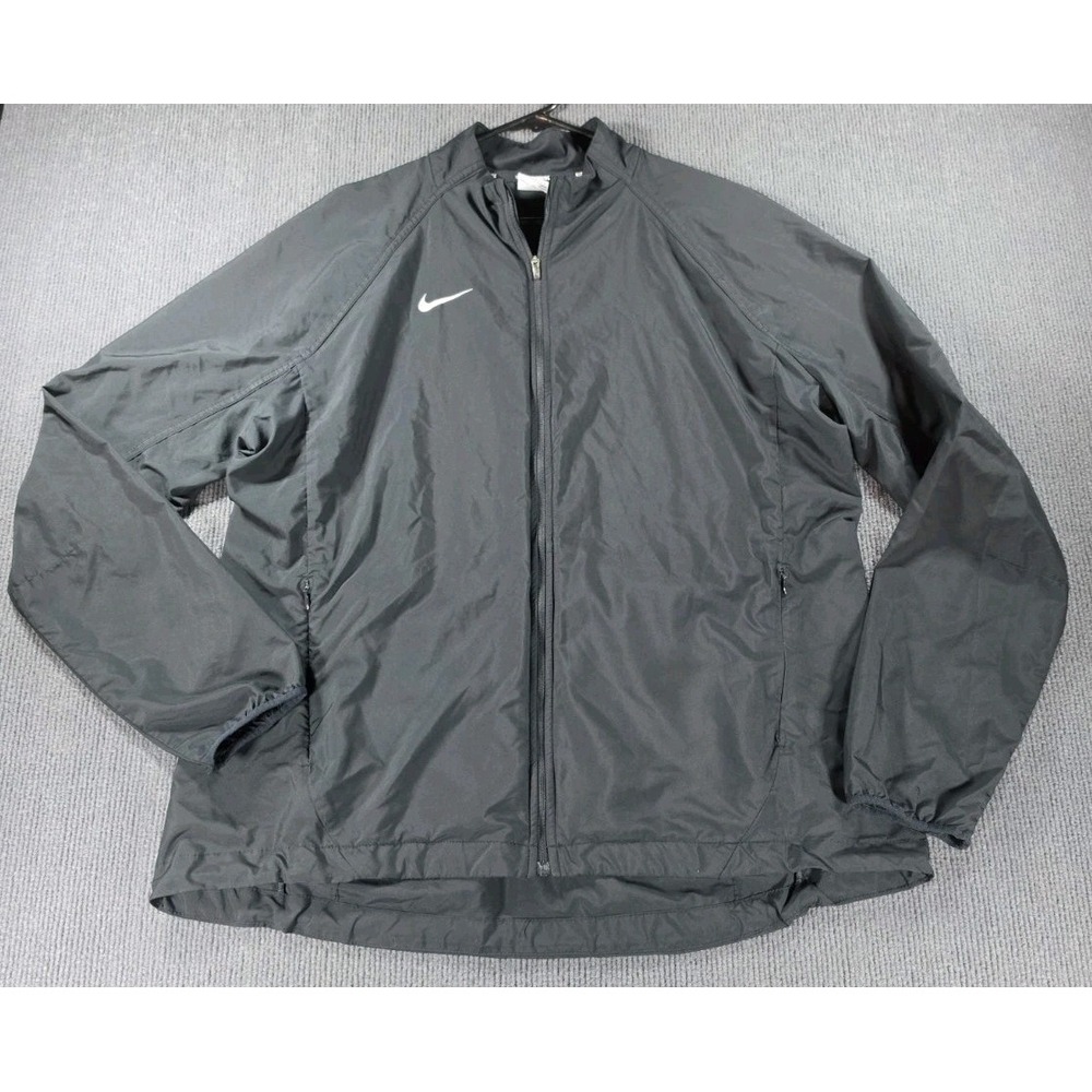 Nike Black Womans Running Windbreaker XXL Lightweight Full Zip
